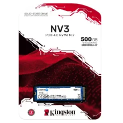 Disco SSD 500GB Kingston NV3 - M.2 2280 PCIe 4.0 NVMe 6000MB/s SNV3S/500G img-1