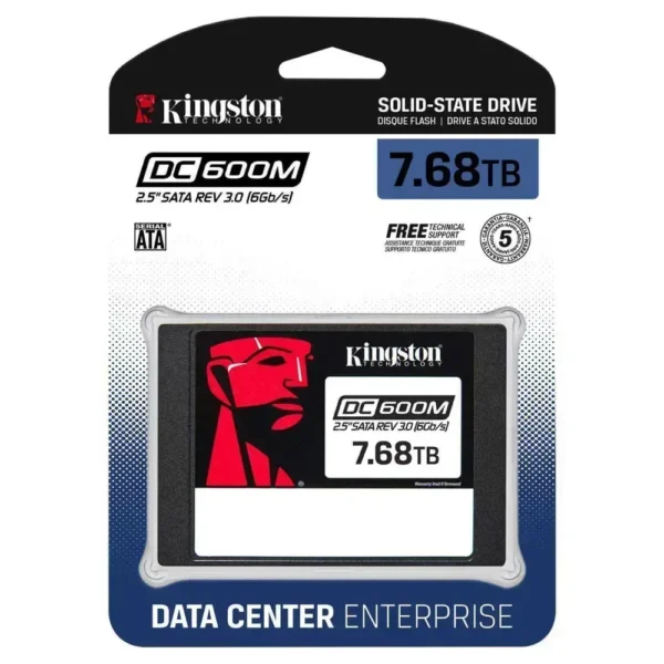 Disco SSD 7.68TB Kingston DC600M 2.5″ SATA3 Servidor, Data Center Series SEDC600M/7680G img-1