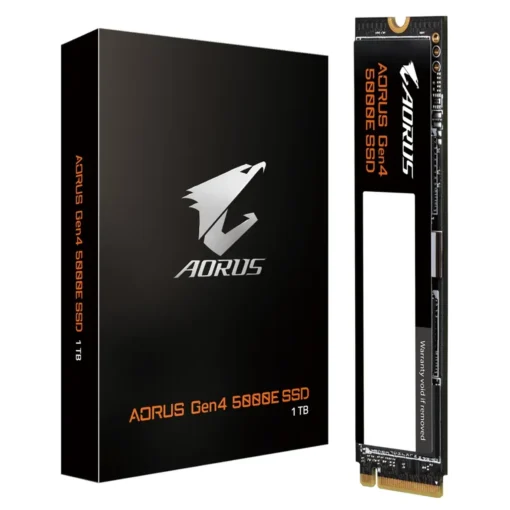 Disco SSD NVMe 1TB Gigabyte AORUS 5000E PCIe 4.0 5000/4600 MB/s (MPN AG450E1024-G, Almacenamiento para PC) img-1