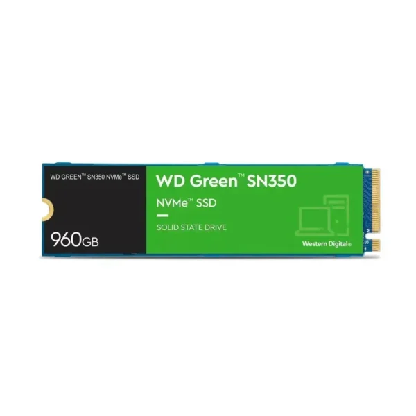 Disco SSD NVMe 960GB WD Green SN350 PCIe 3.0 WDS960G2G0C img-1