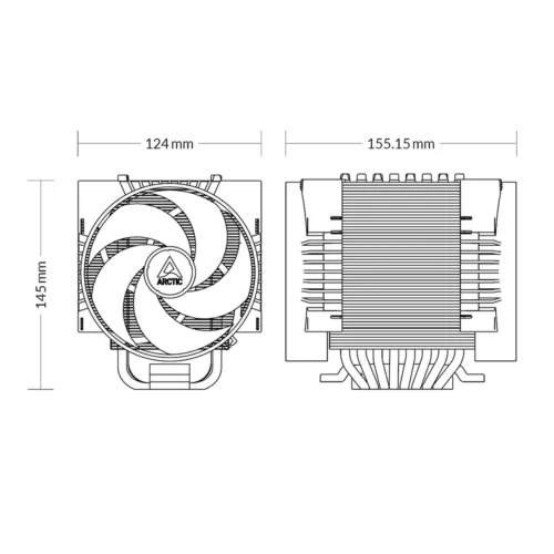 Str5 Socket Processor Installation Disipador CPU Arctic Freezer 4U-M V2, Sockets SP6, STR5, SP3, TR4 ...