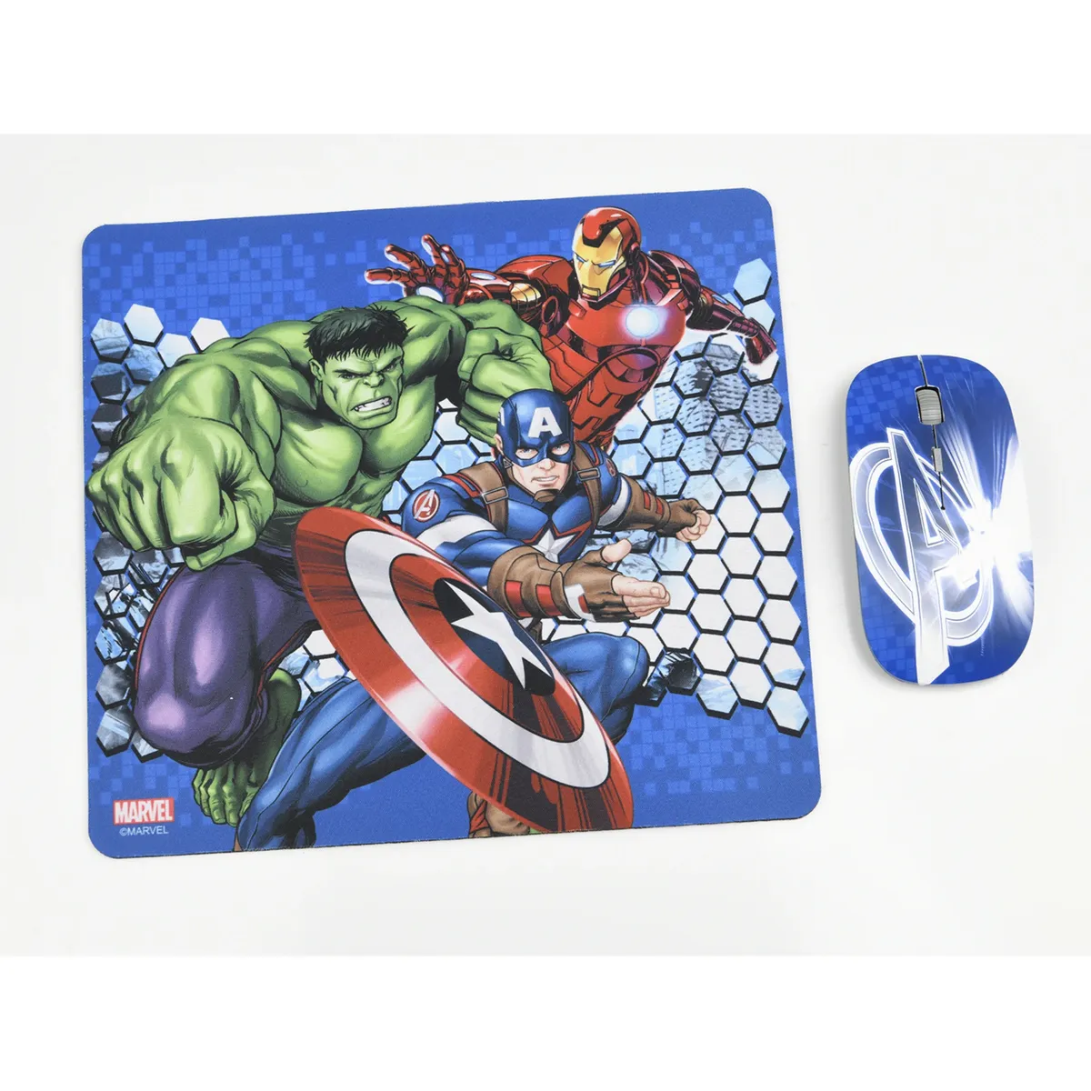 Disney 76443-Noc Kit Mouse Inalambrico Y Mouse Pad Avengers 1 (MPN 76443-NOC-ESP-12, Mouses) img-1