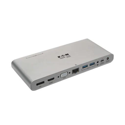 Docking Station Eaton USB-C, HDMI, VGA, DP, USB-A/C, Gbe, Plug and Play (MPN U442-DOCK4-S, Adaptadores, HUBs y Dockings) img-1