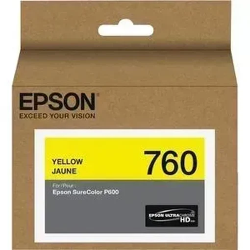 EPSON TINTA HD AMARILLO 26ML (MPN T760420, Suministros para impresoras) img-1