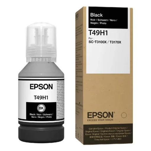 Epson Botella De Tinta Original T49H 100, 140Ml, Negro T49H100