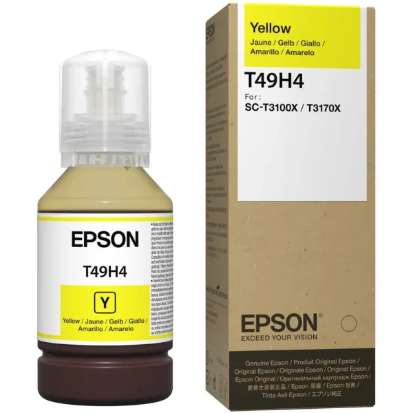 Epson Botella De Tinta Original T49H4, 140Ml, Amarillo T49H400 img-1