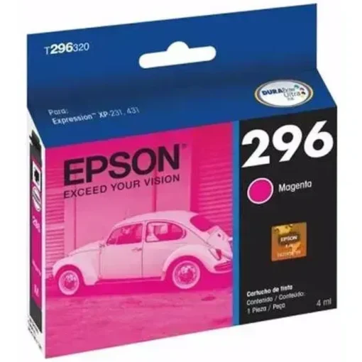 Cartucho Tinta Epson 296 Magenta, 250 Pags, Expression XP-231 (MPN T296320-AL, Suministros para impresoras) img-1