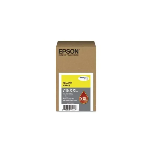 Epson Cartridge 748Xxl Xl Amarillo Original Para Workforce Pro Wf-6090, Wf-6590 T748XXL420-AL img-1