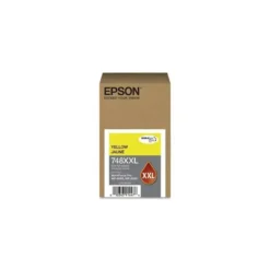 Epson Cartridge 748Xxl Xl Amarillo Original Para Workforce Pro Wf-6090, Wf-6590 (MPN T748XXL420-AL, Suministros para impresoras) img-1
