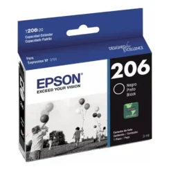 Epson Cartucho De Tóner T206 Negro Original Inyección De Tinta T206120-AL img-1