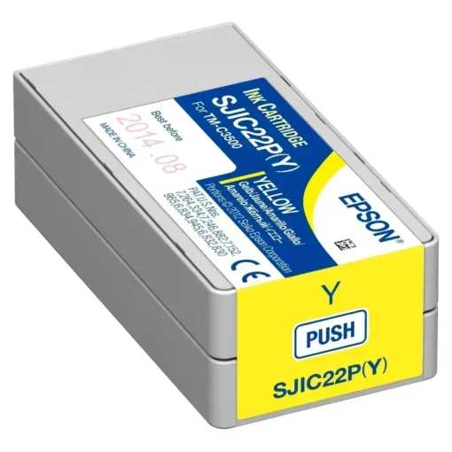 Cartucho Tinta Epson Durabrite Ultra Amarillo para TM-C3500 (MPN C33S020583, Suministros para impresoras) img-1