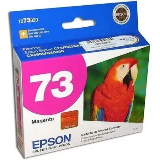 Epson Cartucho De Tinta Magenta Original Inyección De Tinta (MPN T073320-AL, Suministros para impresoras) img-1