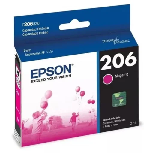 Epson Cartucho De Tinta T206 Magenta Original Inyección De Tinta C13T206320-AL img-1