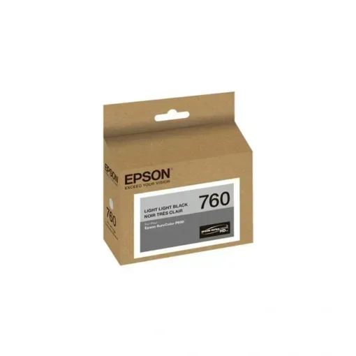Epson Cartucho De Tinta Ultrachrome Hd , 25.9 Ml, Negro Claro (MPN T760920, Suministros para impresoras) img-1
