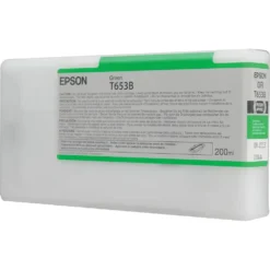 Epson Cartucho De Tinta Ultrachrome Hdr Verde , 200Ml. Pro 4900 T653B00 img-1