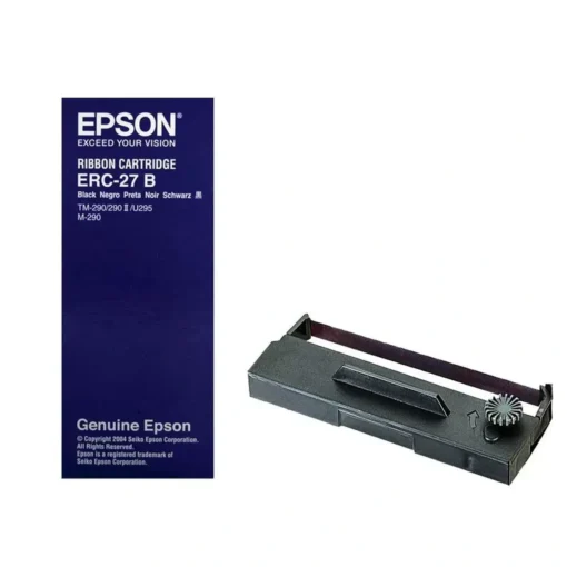 Epson Cinta De Impresion Erc-27 Negra, M-290/Tm-290, 290Ii, 295 (MPN ERC-27B, Suministros para impresoras) img-1