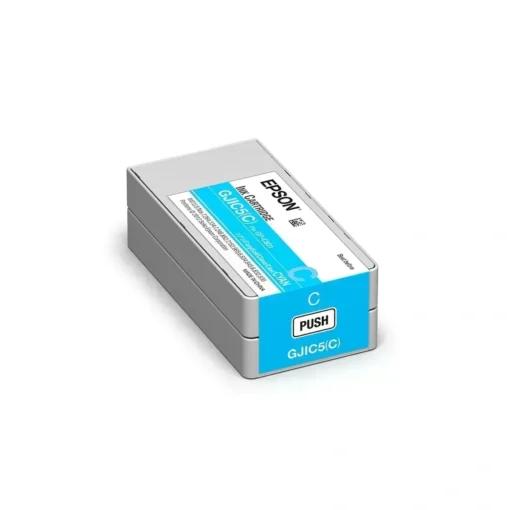 Cartucho Tinta Epson GJIC5(C), Cian, Para ColorWorks C831 (MPN C13S020564, Suministros para impresoras) img-1