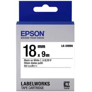 Epson Labelworks Cinta De Etiqueta 1 Bobina(S) Rollo (1,8 Cm X 9 M LK-5WBN