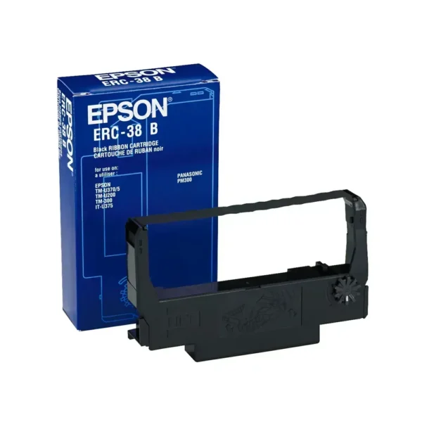 Epson Negro Fabric Ribbon Tmu/Tm/It Cinta Para Impresora ERC-38B img-1