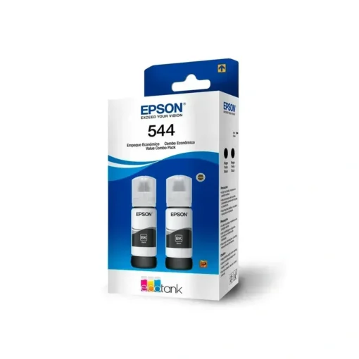 Epson Pack De Botellas Tintas T544 Ecotank (2 Unidades, Negro (MPN T544120-2P, Suministros para impresoras) img-1