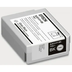 Epson Sjic41P-Bk Negro Brillante Blíster Con Alarmas para TM-C4000 (MPN C13T52L120, Accesorios para Impresoras) img-1