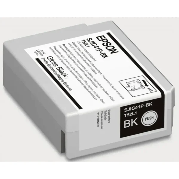 Epson Sjic41P-Bk Negro Brillante Blíster Con Alarmas para TM-C4000 C13T52L120 img-1