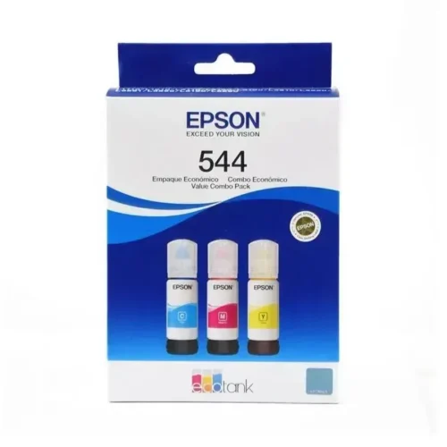 Epson T544 Color Carton Tri Pack Cyan, Magenta, Amarillo T544520-3P img-1
