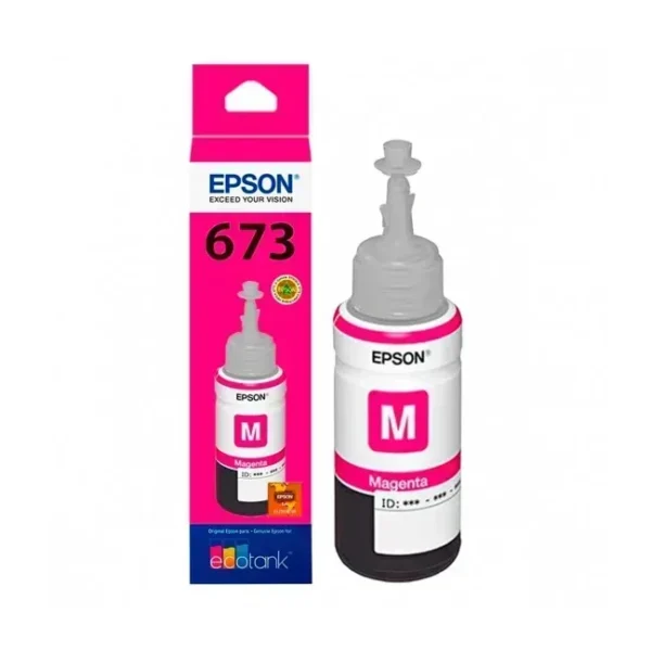 Epson Tinta 673 Botella Magenta Para L1800, L800 P/N T673320-AL img-1