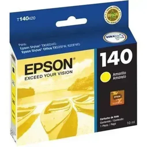 Epson Tinta Cartridge 140 Amarillo Original Para Stylus Tx560Wd; Stylus Office (MPN T140420-AL, Suministros para impresoras) img-1