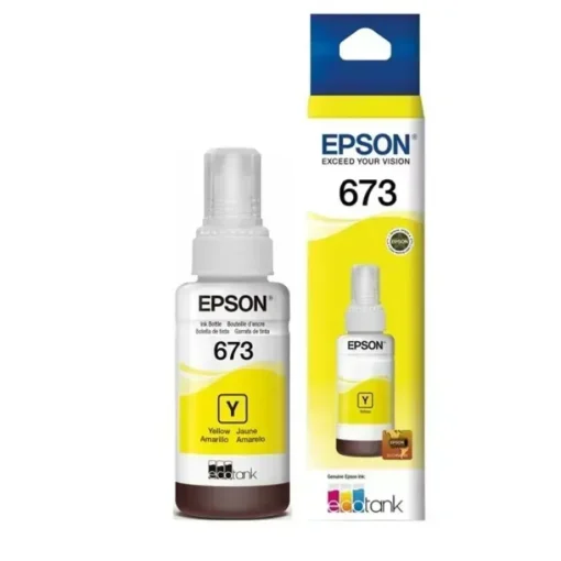 Epson Tinta Cartridge T673 Amarillo Recarga De Tinta Para L1800, L800, L805 T673420-AL img-1