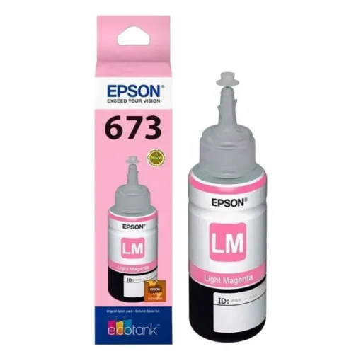 Epson Tinta Cartridge T673 Magenta Claro Recarga De Tinta Para L1800, L800 T673620-AL img-1