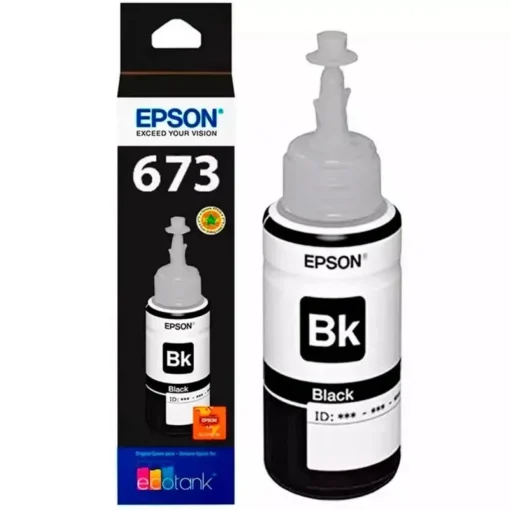 Epson Tinta Cartridge T673 Negro Recarga De Tinta Para L1800, L800, L805, L810 T673120-AL img-1