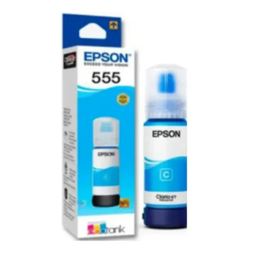 Epson Tinta Cyan T555, L8160/L8180, 6300 Pages, 70 Ml, 1 Pc C13T555220-AL img-1