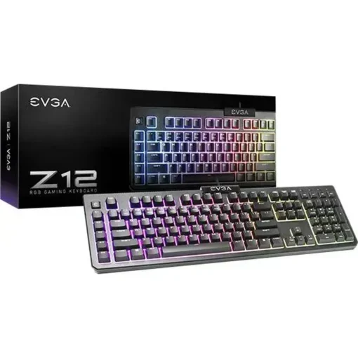 Evga Teclado Gamer Z12, Rgb, Membrana, Macro Programable, Waterproof, Color (MPN 834-W0-12SP-K2, Teclados) img-1
