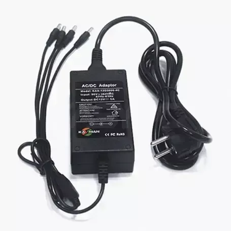 Folksafe Power Adapter Kit 4-Channel 12Vdc 5A KAS-12D5000-4CH-A img-1