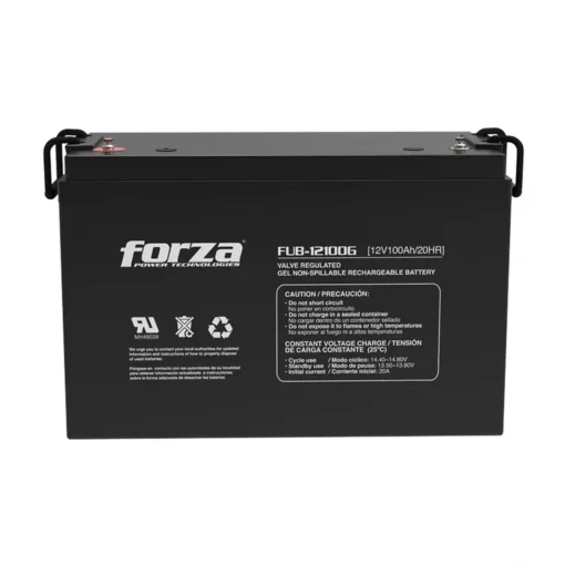 Forza Batería Recargable Para Ups, 12V 100Ah, Gel (MPN FUB-12100G, Baterías para UPS) img-1