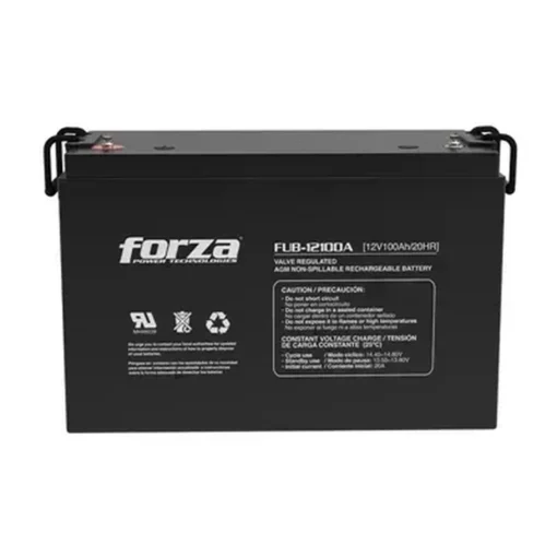Forza Batería de UPS Ácido De Plomo 100 Ah Negro (MPN FUB-12100A, Baterías para UPS) img-1