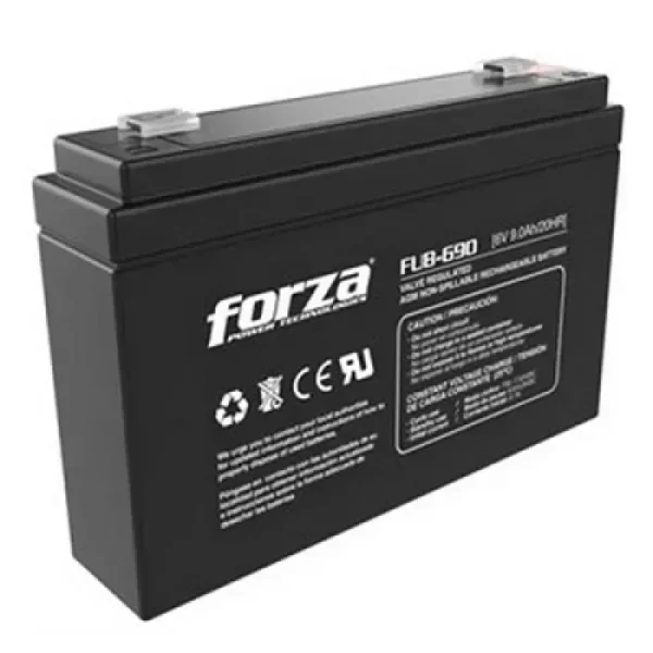 Forza Battery Dc 6V 9 Ah Slim For 1U Ups FUB-690 img-1
