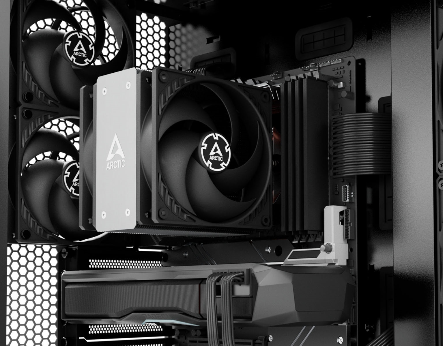 PC Workstation AMD Ryzen 7 9700X, RX 7600 8GB, 32GB RAM, 1TB NVMe 4.0 18 Freezer 36 Freezer 36 CO Sleak Design Build2