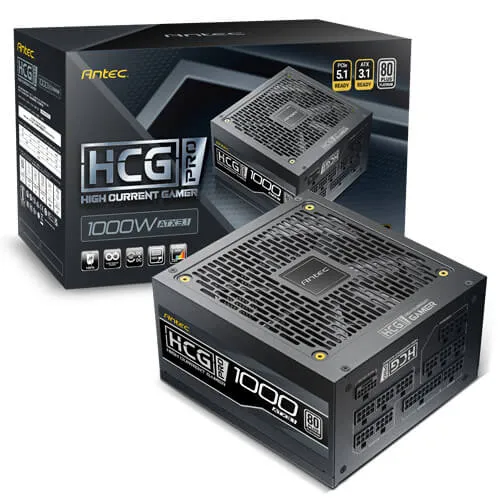 Fuente de Poder 1000W Antec latinum (80+ Platinum, Full Modular) (MPN HCG1000 PRO P, Fuentes de poder para PC) img-1