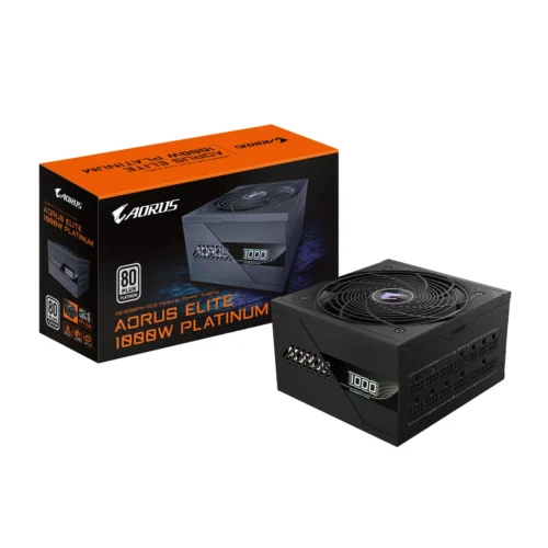 Fuente de Poder 1000W Gigabyte AORUS ELITE P1000W 80+ Platinum PG5 (MPN GP-AE1000PM PG5, Fuentes de poder para PC) img-1