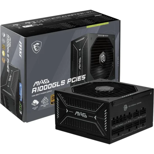 Fuente de Poder 1000W MSI (Full Modular, 80PLUS Gold, PG5) (MPN MAG A1000GLS PCIE5, Fuentes de poder para PC) img-1