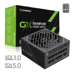 Fuente de Poder 1050W GameMax , PG5 80+ PLATINUM Full Modular, negro (MPN GX-1050 PRO BK, Fuentes de poder para PC) img-1