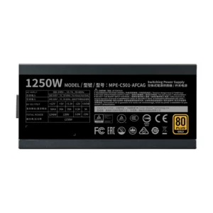 Fuente de Poder 1250W Cooler Master MWE 80+ Gold 1250 - V2 Full Modular MPE-C501-AFCAG-WO