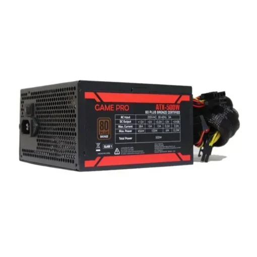 Fuente de Poder 500W GamePro , No Modular, Certificada 80+ Plus Bronze (MPN ATX-500W, Fuentes de poder para PC) img-1