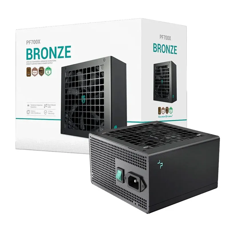 Fuente de Poder 700W DeepCool PF700X ( 80 Plus Bronze, No Modular ) (MPN PF700X-HD, Fuentes de poder para PC) img-1
