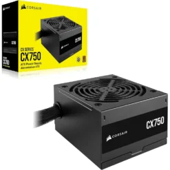 Fuente de Poder 750W Corsair CX750, 80 Plus Bronce (No Modular) CP-9020279-NA