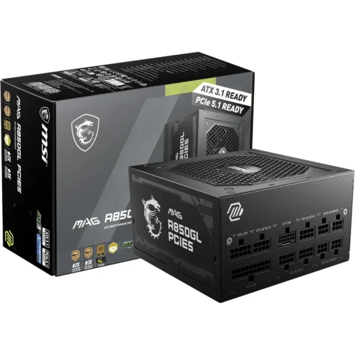 Fuente de Poder 850W MSI MAG A850GL 80 Plus Gold, Full Modular, PCIe 5.0 (MPN MAG A850GL PCIE5, Fuentes de poder para PC) img-1
