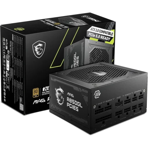 Fuente de Poder 850W MSI MAG A850GL 80 Plus Gold Full Modular, PCIe 5.0 12v (MPN MAG A850GL PCIE5, Fuentes de poder para PC) img-1