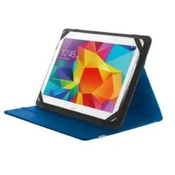 Funda Trust Folio Azul, Soporte Integrado, Tablets 10